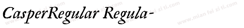 CasperRegular Regula字体转换